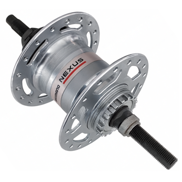 Shimano versnellingsnaaf nexus 3 sg-3r40 - rollerbrake - 36 gaats - zilver