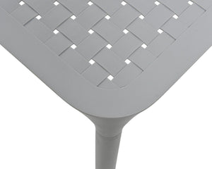 Tafel porto kunststof 65x65x70cm antraciet