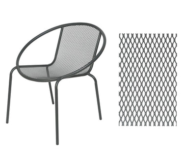 Decoris vigo balkonset antraciet stoelen + voetenbank
