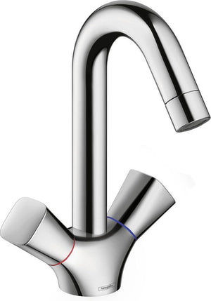 Hansgrohe logis wastafelkraan 180 met waste chroom 71222000