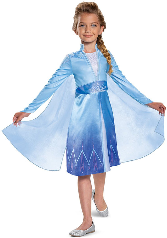 Disguise verkleedpak disney frozen 2 classic elsa - maat 110 116