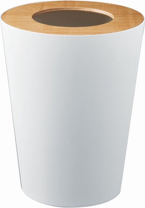 Yamazaki prullenbak - rond - rin - wit