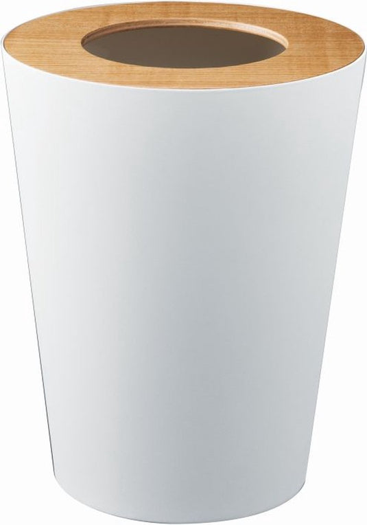 Yamazaki prullenbak - rond - rin - wit