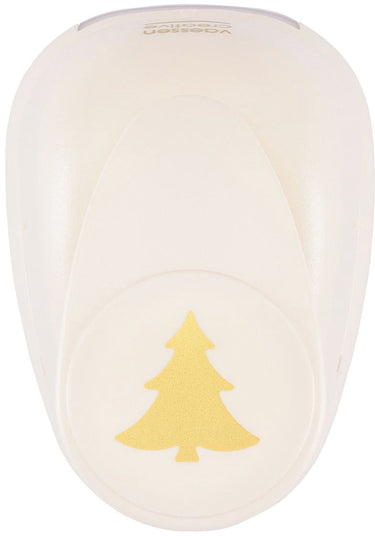 Vaessen creative pons - figuurpons - dennenboom - 3,2 x 3,4 cm