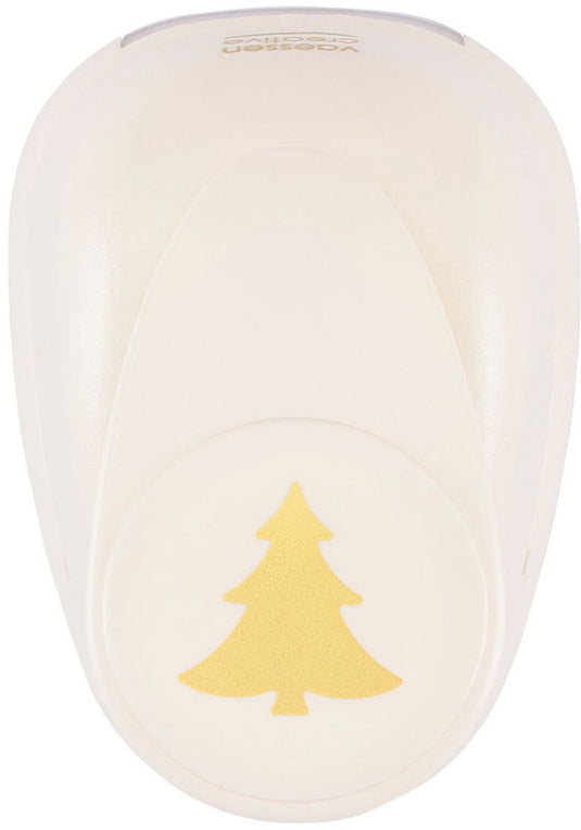 Vaessen creative pons - figuurpons - dennenboom - 3,2 x 3,4 cm