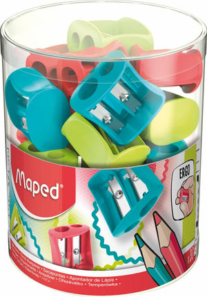 Maped office maped 062511, handmatige puntenslijper, verschillende kleuren, kunststof, 1,1 cm, 8 mm