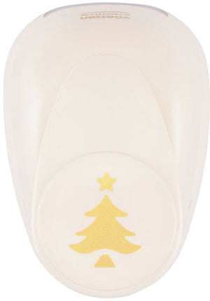 Vaessen creative pons - figuurpons - kerstboom - 2,8 x 3,8 cm