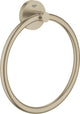 Grohe essentials handdoekring - geborsteld nikkel (mat) - ø 18 cm