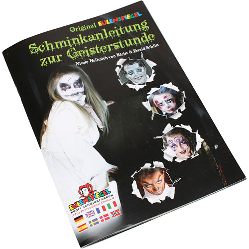 Eulenspiegel schmink booklet, 16 griezelige schmink-ontwerpen, 1 stuk