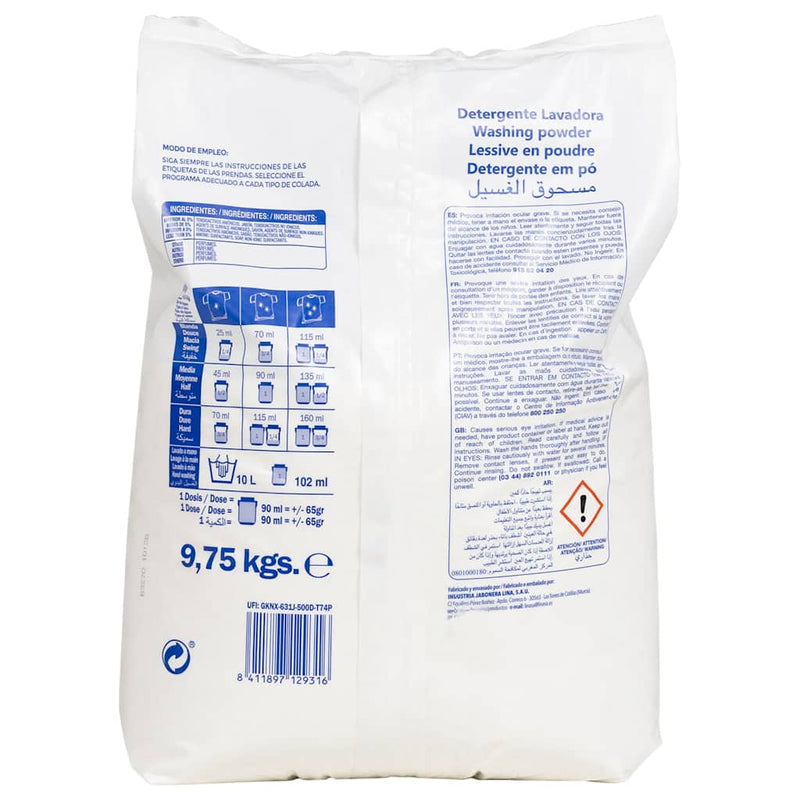 Load image into Gallery viewer, Vidaxl waspoeder voor 150 wasbeurten 9,75 kg wit
