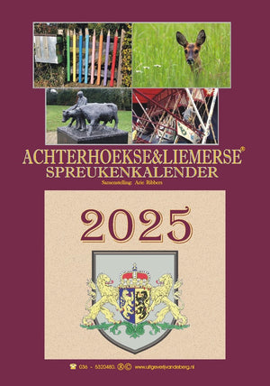 Merkloos sans marque achterhoekse liemerse spreukenkalender 2025