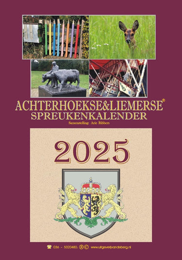 Merkloos sans marque achterhoekse liemerse spreukenkalender 2025