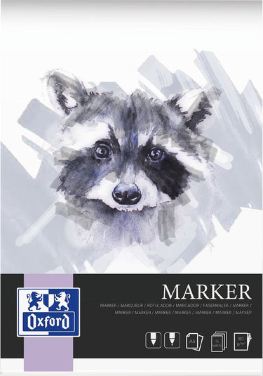 Oxford markerblok - a4 - 15 vel - 180g - gelijmd