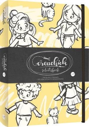 Kluitman schetsboek creachick yellow