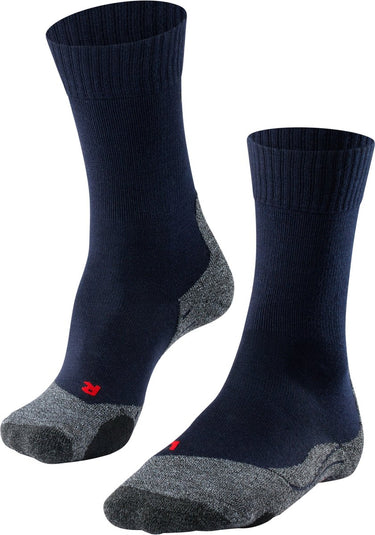 Falke tk2 anti-blaar dik wol functioneel materiaal wandelsokken dames blauw - maat 37-38