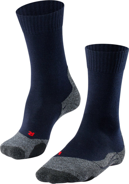 Falke tk2 anti-blaar dik wol functioneel materiaal wandelsokken heren blauw - maat 42-43