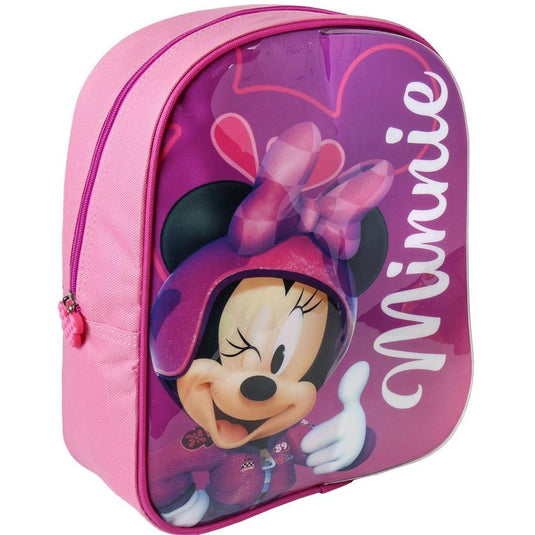 Cerda disney minnie mouse rugzak met schrijfgedeelte + 2 markers 25x31x10 cm roze