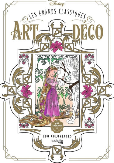 Hachette heroes disney les grands classiques art deco 100 coloriages - hachette - kleurboek voor volwassenen