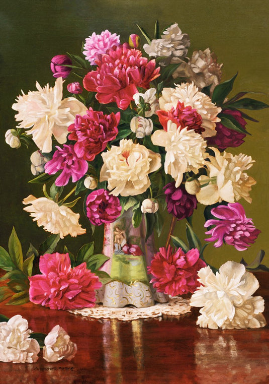 Castorland puzzel bloemen - beautiful peonies - 500 stukjes.
