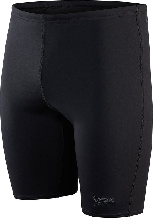 Speedo endurance+ v-cut jammer heren - strakke zwembroek heren - chloorbestendige zwembroek mannen - sportzwembroek heren met trekkoord - zwart - l