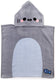 Merkloos sans marque kinder handdoek - archie de haai - cadeau tip