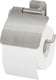 Tiger colar - wc rolhouder met klep - zonder te boren - toiletrolhouder zelfklevend - rvs geborsteld