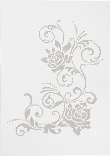 Viva decor flexibel sjabloon - bloemenpatroon - plastic sjabloon - diy knutsel sjablonen - tekensjabloon bloemen - a4 formaat - 210x297mm - 1 stuk