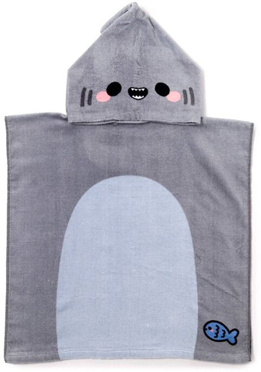 Merkloos sans marque kinder handdoek - archie de haai - cadeau tip