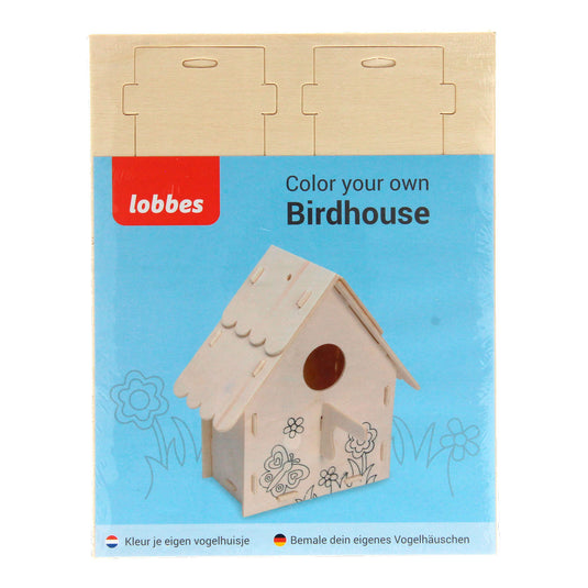 Maak je eigen Houten Vogelhuisje, variatie B
