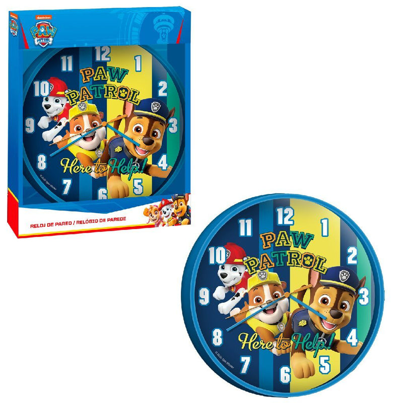 Load image into Gallery viewer, Paw patrol wandklok 25 cm blauw
