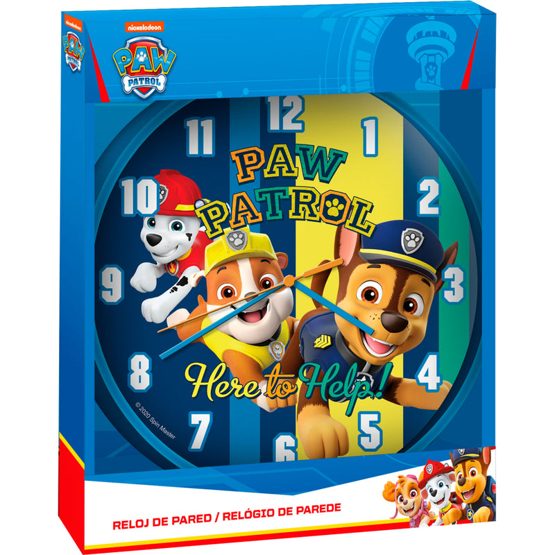 Load image into Gallery viewer, Paw patrol wandklok 25 cm blauw
