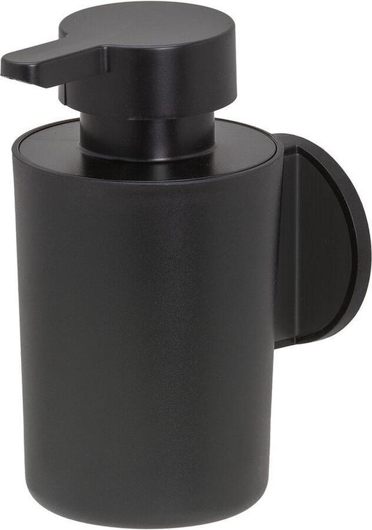 Tiger tune - zeepdispenser 180 ml - zonder boren - zelfklevend 3m tape - zwart metaal geborsteld zwart