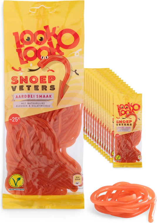 Look o look look-o-look snoepveters aardbei (14x125gr)