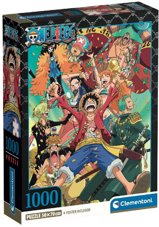 Clementoni legpuzzel one piece luffy - 1000st.