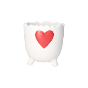 Bloempot romeo wit 15x15x15,5 cm