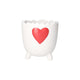 Bloempot romeo wit 15x15x15,5 cm
