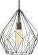 Eglo carlton hanglamp - e27 - ø 31 cm - zwart