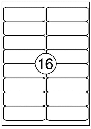 Merkloos sans marque printeretiketten 99,1mmx33,9mm