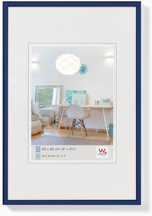 Walther new lifestyle - kunststof lijst - fotoformaat 50x70 cm - blauw