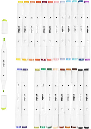 Creativ company tekenstift kleuren, 24st. dubbelzijdig