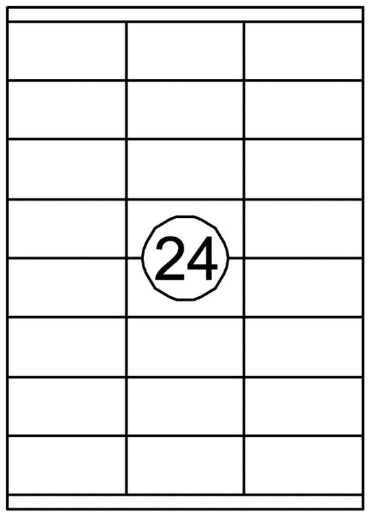 Merkloos sans marque quantore printeretiketten 70mmx35mm