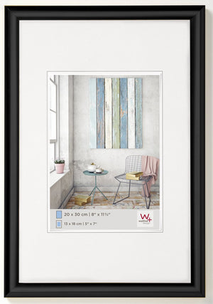 Walther trendstyle - kunststof lijst - fotoformaat 30x40 cm - zwart