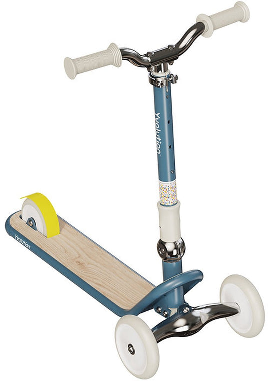 Yvolution - glider classic step – blauw – opvouwbaar en verstelbaar