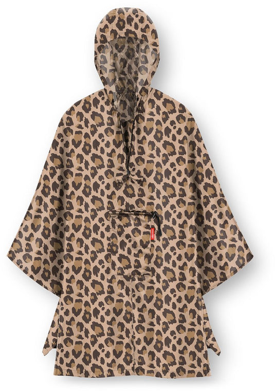 Reisenthel mini maxi poncho regenponcho - opvouwbaar - leo macchiato bruin