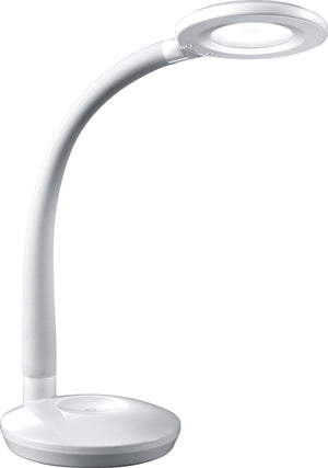 Rl live your light reality cobra - tafellamp - bureaulamp - wit - incl. 1x smd 3,5 w - aan uit touch - sensor dimmer - flexibel