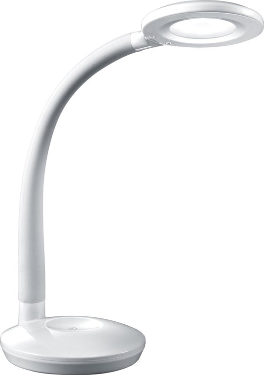 Rl live your light reality cobra - tafellamp - bureaulamp - wit - incl. 1x smd 3,5 w - aan uit touch - sensor dimmer - flexibel