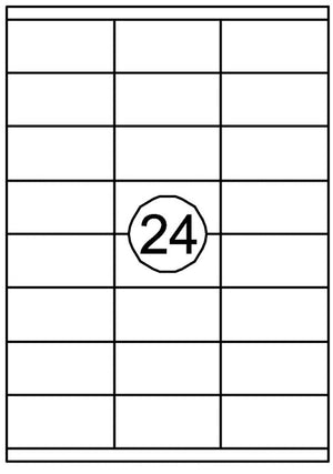 Merkloos sans marque quantore printeretiketten 70mmx35mm