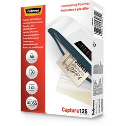 Fellowes lamineerhoezen capture a6 glanzend 100 stuks