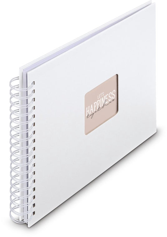 Hama spiraal fotoalbum - fine art - 28x24 - 50 pagina's - wit