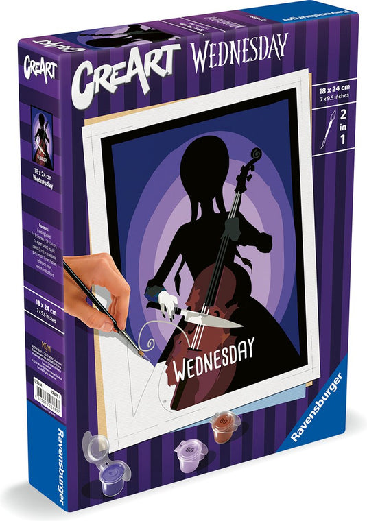 Ravensburger creart wednesday - schilderen op nummer